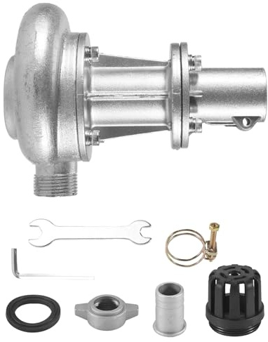 Asyduey BüRste Rasen Trimmer Rasen MäHer Wasser Heber Pumpen Kopf 1 Aluminium Legierung Trimmer Teile Garten BewäSserung Werkzeug Kit