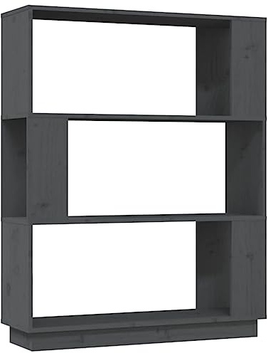 KKgypkn Massives Kiefernholz Regal für Bücher und Deko als Raumteiler Regal aus Massivholz - Bücherschrank als Raumteiler für Flur aus Kiefer ohne Rückwand