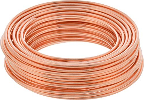 The Hillman Group 123127 16 Gauge Copper Wire, 25-Feet, 1-Pack | Bright and easy to shape, holds up to 20 pounds, jewelry, sculpture, wrapping, art, projects, decorative, conductive metal
