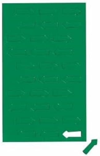 MAUL Magnetsymbole Pfeil 30 Stück | Kleine Magnete für Planer, Kalender und Whiteboards | Magnet 1x2 cm für Büro, Küche und Werkstatt | Vielseitig und flexibel einsetzbar | Grün