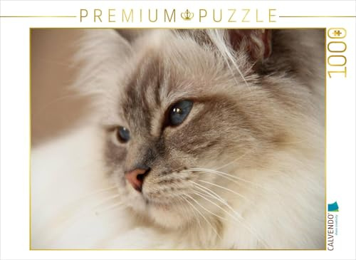 CALVENDO Puzzle Liprima's Emiliana, EIN Motiv aus dem Kalender Heilige Birma Katzen 2017 | 1000 Teile Lege-Größe 64 x 48 cm Foto-Puzzle für glückliche Stunden