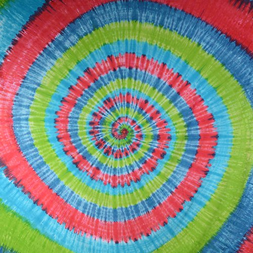 Kunst und Magie Wandbehang Magische Spirale ca. 230 x 205 cm, Farbe:Rot/Grün