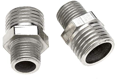 YINETTECH 2pcs 1/4 '' BSP Stecker auf 1/8 '' BSP Airbrush Schlauch Adapter