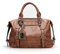 NICOLE & DORIS Fashion Öl Wachs Frauen Handtaschen Umhängetasche Diagonal Tasche Umhängetasche Messenger Bags Mädchen Handtaschen Boston Taschen Braun