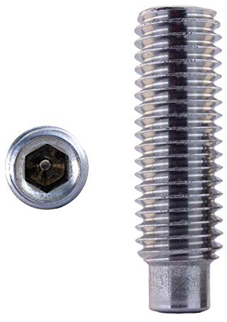 D´s Items® | Gewindestift mit Zapfen - M10x35 - DIN 915 - Edelstahl A2 - [1 Stück] - | Wurmschraube | Madenschraube V2A