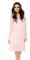 Lemoniade Elegante Vestito Corto Donna a Manica Lunga o Corta per aperitivo/Ufficio/Festa, MOD. 1 Rosa, L