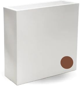 Vaso Fioriera In Resina Rettangolare H 80 CM Marrone mod. Flowerpot Top