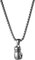 JewelryWe Schmuck Herren Halskette mit Edelstahl Boxhandschuhe Anhänger & Weizenkette Silber