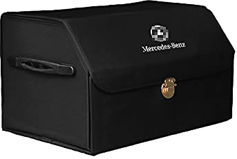 AIPOLE Kofferraum Organizer für Mercedes-Benz GLC260, Faltbar, Schwarz, Praktisch, Trunk Organizer, CADDY, Leder, Unisex, Automobile
