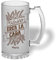 Bee Ingenious Jarra cerveza personalizada de cristal esmerilado. Jarra de cerveza original. Colección familiares. (Padrino)