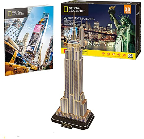 National Geographic - Empire State | 3D Puzzle Erwachsene | 3D Puzzle Kinder +8 Jahre | Einfach Zu Montieren | 66 Teile | Modellbausatz Erwachsene