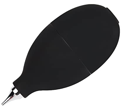NAUZE Squeeze Ball Pump Duster for Hearing Aids Silicone Air Blower Dust Cleaner for Watch Camera Lens Hearing Aid Cleaning Tool (Black)