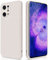 GiiYoon Case Compatible with OPPO Find X5, Silky-Soft Touch Full-Body Protective Phone Silicone Case, Shockproof Cover with Microfiber Lining, off white