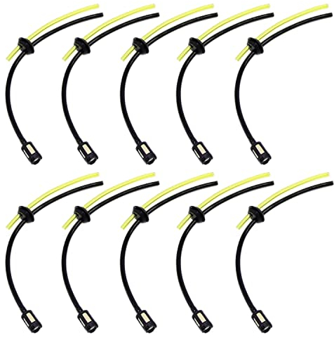HUAZIZ 10 pezzi Tubi Serbatoio Decespugliatore Filtro Benzina per Decespugliatore Tubo Flessibile del Carburante di Ricambio con 2 Pz Carburatore Primer Pompa per Decespugliatore Tagliaerba Tosaerba