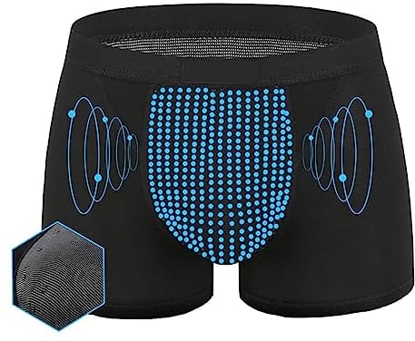 3er-Set Herren-Vergrößerungsunterwäsche Mit Health Care-Magnetfeldtherapie Für Schnelle Vergrößerung (L,Schwarz)