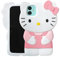 MONEHOYSY Cartoon Case for iPhone 11 Pro 5.8(2019), Fashion Cute 3D Kawaii Soft Silicone Protective Gel Shockproof Gel Back Cover for Kids Women Girls Boys (Pink-1)
