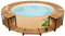 LAPOOH Whirlpool-Verkleidung 273x53 cm Akazie Massivholz, Whirlpool Umrandung, Poolumrandung, Spa Zubehör, Pool Umrandungen, Pool Aussenverkleidung, Spielplatz Umrandung