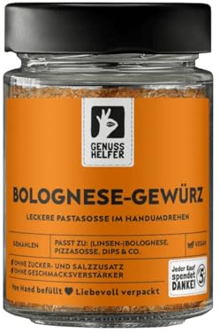 Bremer Gewürzhandel Bolognese Gewürz, italienische Gewürzmischung für Bolognese Sauce, 80g im Glas