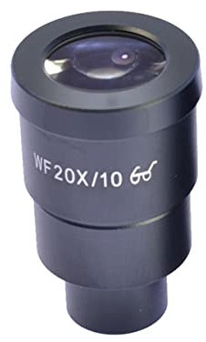 Mikroskop-Zubehör, Mikroskop-Okular Weitfeld, WF 20X/10 mm, hoher Augenpunkt, passend für Zoom-Stereo-Mikroskop, Montagegröße 30 mm, Haltbarkeit und zuverlässige Leistung