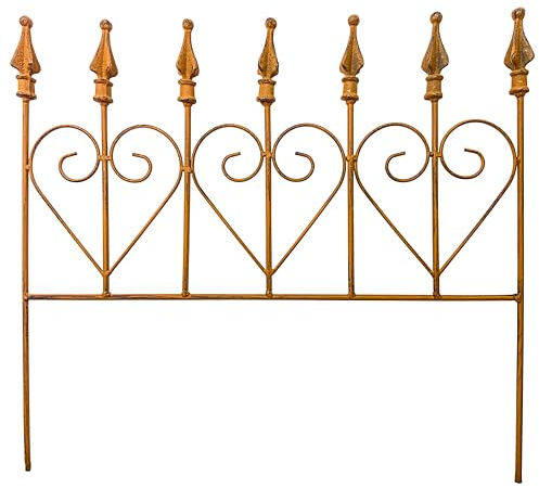 Blümelhuber Rankgitter Metall Deko Balkon und Garten Deko Balkon Sichtschutz Garten Gartendeko Vintage Gartendeko Figuren Herz Form
