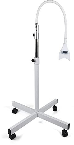 Begoniape Dental Whitening Machine Einstellbarer Dental Zahnaufhellung LED Licht Zahnweiß Accelerator Bleaching Lampe Beschleuniger Gerät 21W 240V, mit Timer, 2 Schutzbrillen