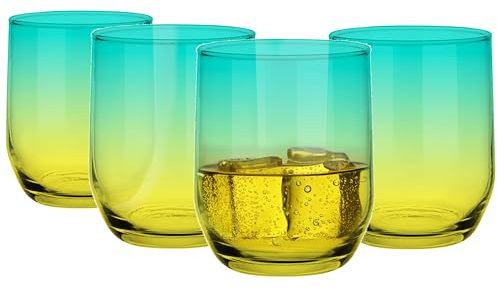Glasmark Lot de 4 bas, à boire, verre highball, à eau, cocktail, parfaits pour la maison, les restaurants et les fêtes, forme classique, 300 ml