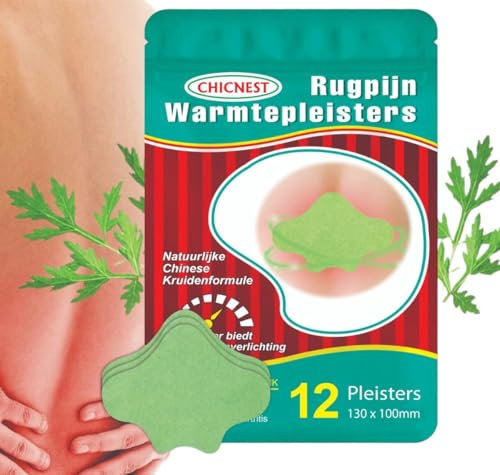 Rückenschmerzen Linderung - 12 Stück - Nackenschmerzen Linderung - Wärmepflaster - Muskel- & Gelenkschmerzen Linderung - Wärmepflaster Rückenschmerzen