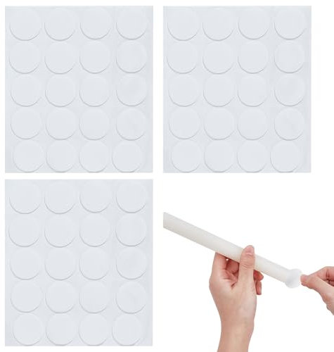 NICENEEDED 60 Pcs Taper Candle Holder, Stay Put Candle Grips, Adhesive Sticky Dots Taper Candle Inserts Small Candle Accessories Candle Adhesive Holder for Candle Holder