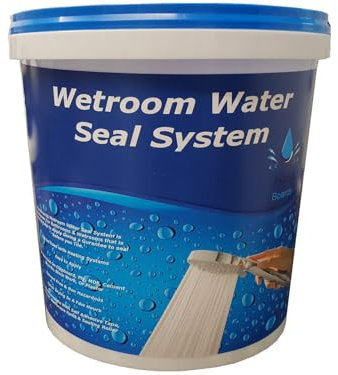 Nassboards Waterproof Tanking Kit System WSK for Wetrooms, Bathrooms, Kitchens and Waterproofing – Perfect for Wet Zones, Tiling Showers, Preventing Moisture (WSK Waterproof Membrane 10KG Container)