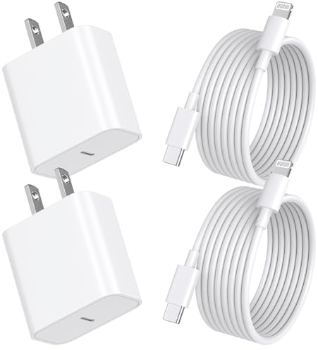 [Apple MFi Certified] Fast iPhone Charger 10FT,Extra Long Charge Fast Charging 2Pack 20W USB C Charge Block Plug 10Foot Lightning Cable Cord for Apple iPhone 14/Pro/Pro Max/Plus/13/12/11/XS/XR/X