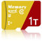 Hcnzdwe Carte mémoire 1024Go, Vidéo Full HD, Carte TF jusqu'à 100MB/s, V30, UHS-I, Classe 10, U3, V30 avec Performance d'application A2 - G1024Go