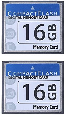 KEALLANS 2 x Professional Compact Flash Memory Card 16 GB White & Blue