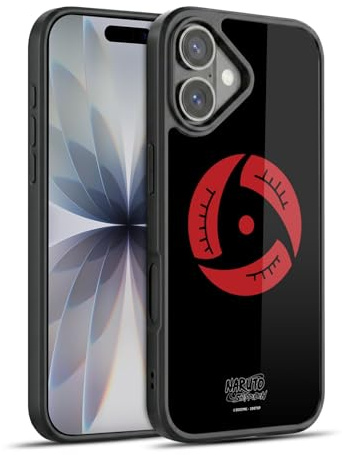 Head Case Designs Offizielle Naruto Shippuden Itachi Mangekyo Sharingan Ikonisch Gel Armour Hülle [Militärischer Schutzgrad] kompatibel mit Apple iPhone 17