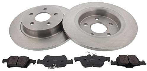 Mapco 47909 Bremsensatz Bremsscheiben mit Bremsbeläge Hinterachse | 47909 passend für C-Max Focus C30