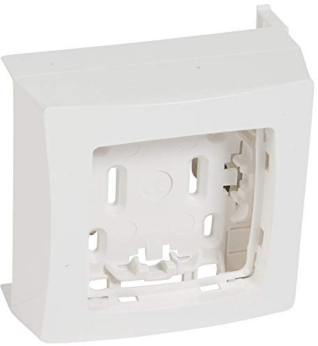 Legrand 031407 DLPlus Cadre Appareillage Saillie 1 Poste pour Pose sur Moulure Épaisseur 16mm, Blanc