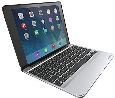 Zagg Slim Book Case, Ultra Sottile, dotato di una tastiera staccabile Retroilluminato nero Ipad Air 2