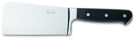 AUSONIA - 61132 HACHA PARA CARNE PARA ASADO CON HOJA DE ACERO INOXIDABLE AISI 420 PULIDA A ESPEJO 420 Y MANGO DE RESINA ACETÁLICA DE 15 CM, PESO DE 425 GR. ¡APTO PARA LAVAVAJILLAS!