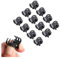 TRIXES 12 pz Mini Mollettoni Neri per Capelli - Clip, Mollette - Mollettoni Capelli