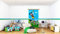 AG Design Selbstklebende Bordüre Disney Mickey Mouse, WBD 8069 | Wasserfest Kinderzimmer Wand Dekoration | Wandbordüre für Mädchen und Junge | Folie, Mehrfarbig | Breite 500 cm x Höhe 14 cm