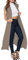 Re Tech UK - Ladies Sleeveless Cardigan | Womens Summer Lightweight Longline Waistcoat | Waterfall Open Front Maxi Cardigan | Thin Boyfriend Cardigans for Women UK (16-18 XL Mocha)