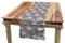 ABAKUHAUS Flamingo Tischläufer, Baum-Blätter Wildlife, Esszimmer Küche Rechteckiger Dekorativer Tischläufer, 40 x 225 cm, Grau Rosa Puder Rosa