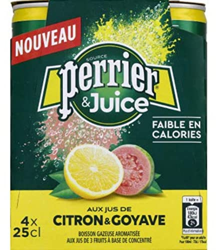 Perrier Juice citron goyave - Les 4 canettes de 25cl