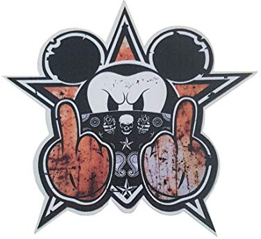 Raceflag Sticker Tuning Aufkleber Karosserie Mickey Bikers Fuck