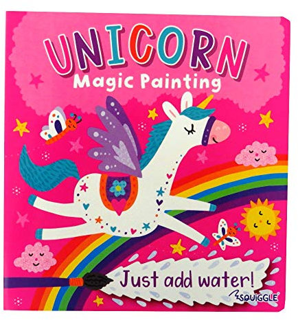 Random Line Livre de peinture magique Motif licorne 24 pages