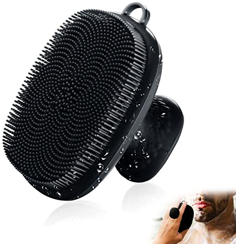 Scrubber per il viso, scrubber per il viso in silicone per uomo, spazzola per la pulizia del viso in silicone, spazzola manuale impermeabile per la pulizia della pelle, spazzole per la pulizia e
