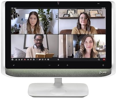 Plantronics Poly - Studio P21 Personal Meeting Display Polycom - 1080p HD Video Quality - Enterprise-Grade 21 inch Display - Integrated Stereo Speakers - Works with Zoom (Certified), Teams, & more