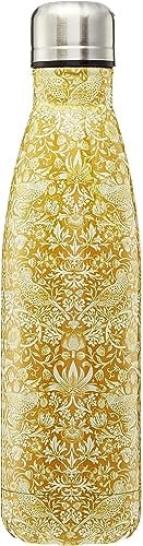 William Morris At Home Water Bottle 500ml, Stainless Steel Insulated and Reusable, with Gift Box, Keep Drinks hot for Up to 12 Hours or Cool for 24 Hours, Travel Size, Vegan and Cruelty Free