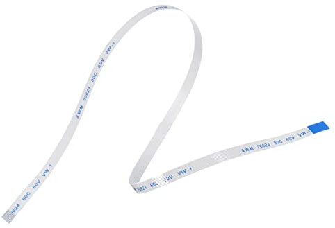 sourcing map FFC Ribbon Flat Flexible Cable, 8 Pin 0.5mm Pitch 300mm Long (B Type) for LCD 3D Printer Camera DVD TV Laptop Audio Pack of 5