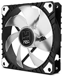 NOX XTREME PRODUCTS H-FAN PRO -NXHUMMERHFANPROWN- Ventilateur CPU 120mm, fonction PMW, 7 pales, roulements hydrauliques, design silencieux optimisé, support d'angle en caoutchouc, Blanc Pmw