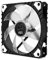 NOX Ventilador H-FAN PRO WHITE LED -NXHUMMERHFANPROW- Ventilador para Caja PC 120mm, funcion PMW, 7 aspas, rodamientos hidráulicos, diseño silencioso optimizado, esquinas soporte goma, Blanco Pmw